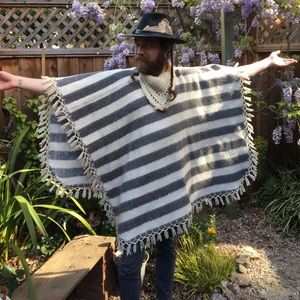 Vintage Wool Poncho